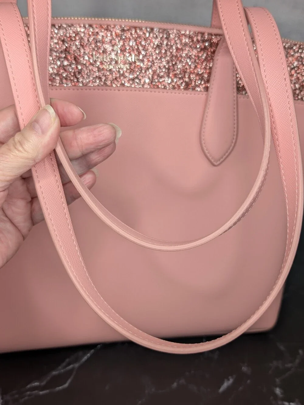 Kate Spade Flash Glitter Tote - Pink NWOT